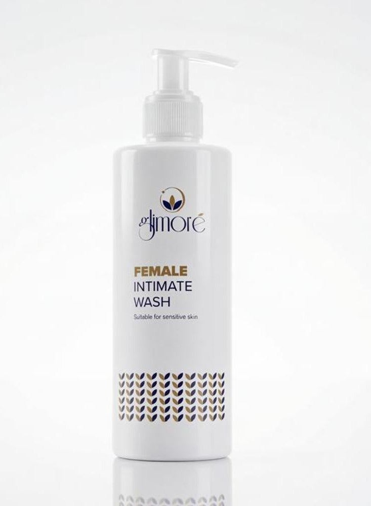 Glimore Female Intimate Wash | pH-Balanced Women's Hygiene Care with Aloe Vera, Ginseng & Menthol | Daily Gentle Cleanser for Freshness & Comfort | 250 ML - Image 1